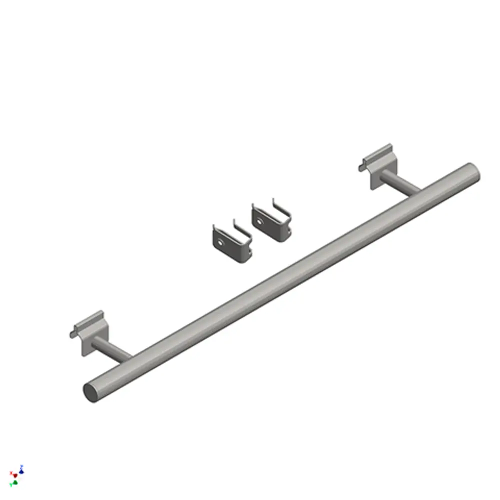 Kermi Handtuchhalter, Edelstahl, 800 mm lang.